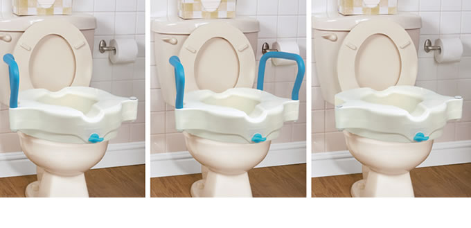 Siège de toilette surélevé 3 en 1, par AquaSense® – AquaSense®