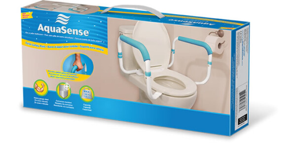 Barre d’appui pour toilette, par AquaSense®