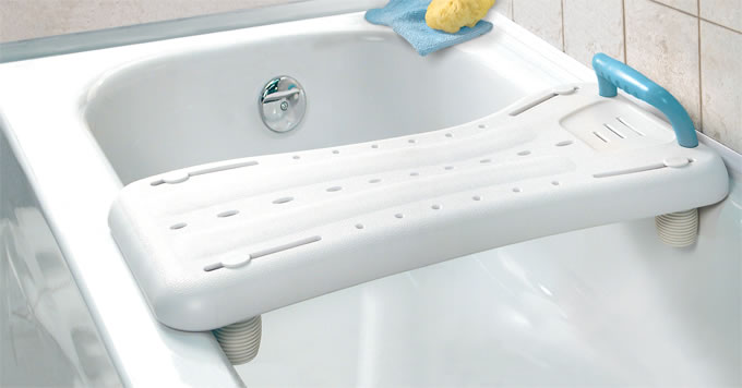 AquaSense® Bath Board installed on bathtub