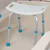Asientos para baño ajustables sin respaldo, por AquaSense®, Blanco