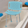 Adjustable Bath Seat with Back, by AquaSense®, Blue