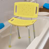 Adjustable Bath Seat with Back, by AquaSense®, Yellow
