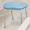 Bath Seat without Backrest, with Ergonomic Shape, by AquaSense®, Waterfall
