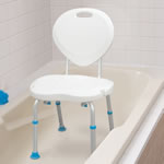 Sièges de bain ergonomiques avec dossier, par AquaSense®