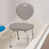 Siège de bain ergonomique avec dossier, par AquaSense®, galets
