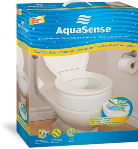 Toilet Seat Riser, by AquaSense®, in retail box
