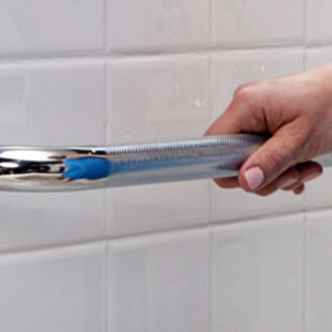 Rotating Flanges Grab Bar, by AquaSense®, installed on bathroom wall