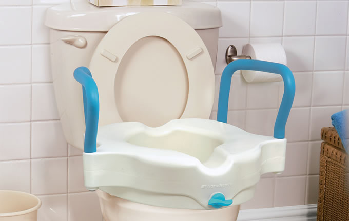 3-in-1 Raised Toilet Seat, by AquaSense®