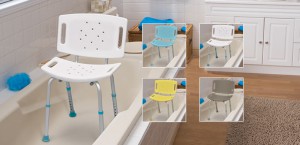 Adjustable Bath Seats with Back, by AquaSense®