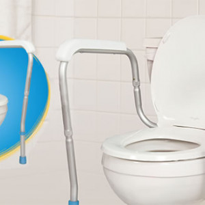 Adjustable Toilet Safety Rails, by AquaSense®