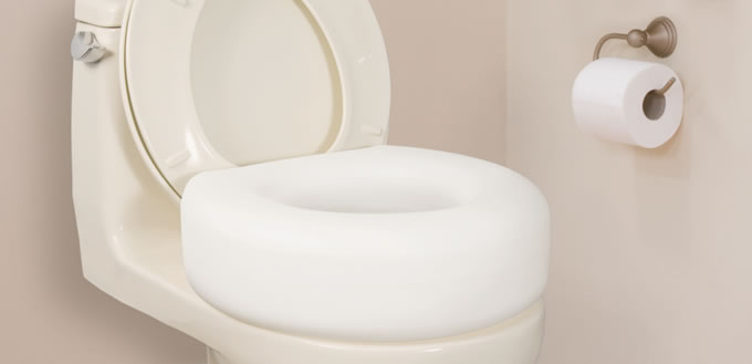Siège de toilette surélevé économique, par AquaSense®