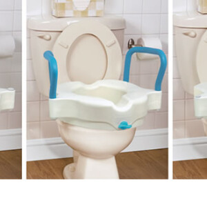 Siège de toilette surélevé 3 en 1, par AquaSense®